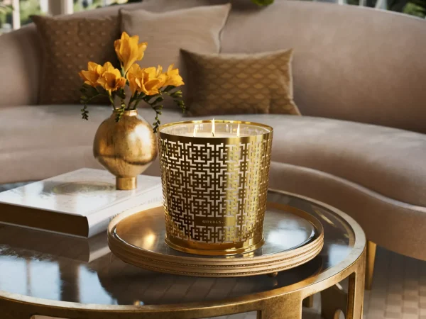 Rituals Large Black Oudh Scented Candle With Metal Sleeve> Stora Ljus | Exklusiva Doftljus